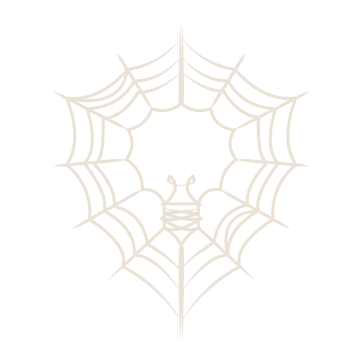 Lightbulb-shaped spider web icon